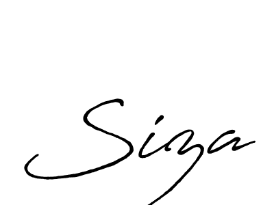 Antro_Vectra_Bolder is a professional signature style that is perfect for those who want to add a touch of class to their signature. It is also a great choice for those who want to make their signature more unique. Get Siza name to fancy signature for free. Siza signature style 7 images and pictures png