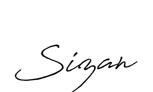 Similarly Antro_Vectra_Bolder is the best handwritten signature design. Signature creator online .You can use it as an online autograph creator for name Sizan. Sizan signature style 7 images and pictures png