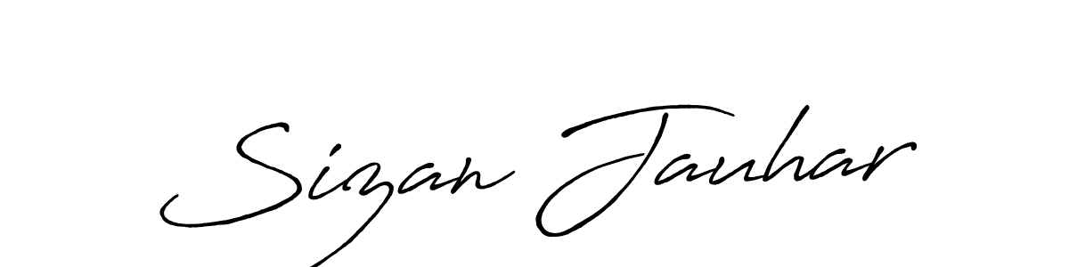 This is the best signature style for the Sizan Jauhar name. Also you like these signature font (Antro_Vectra_Bolder). Mix name signature. Sizan Jauhar signature style 7 images and pictures png