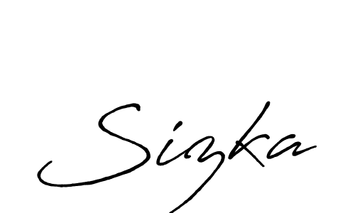 Once you've used our free online signature maker to create your best signature Antro_Vectra_Bolder style, it's time to enjoy all of the benefits that Sizka name signing documents. Sizka signature style 7 images and pictures png