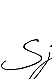 You should practise on your own different ways (Antro_Vectra_Bolder) to write your name (Sj) in signature. don't let someone else do it for you. Sj signature style 7 images and pictures png