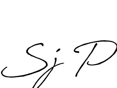 The best way (Antro_Vectra_Bolder) to make a short signature is to pick only two or three words in your name. The name Sj P include a total of six letters. For converting this name. Sj P signature style 7 images and pictures png