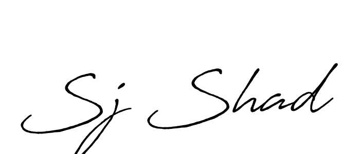 if you are searching for the best signature style for your name Sj Shad. so please give up your signature search. here we have designed multiple signature styles  using Antro_Vectra_Bolder. Sj Shad signature style 7 images and pictures png
