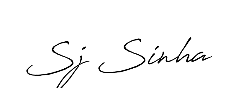 Also You can easily find your signature by using the search form. We will create Sj Sinha name handwritten signature images for you free of cost using Antro_Vectra_Bolder sign style. Sj Sinha signature style 7 images and pictures png