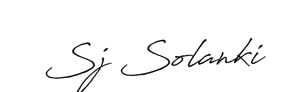 You should practise on your own different ways (Antro_Vectra_Bolder) to write your name (Sj Solanki) in signature. don't let someone else do it for you. Sj Solanki signature style 7 images and pictures png