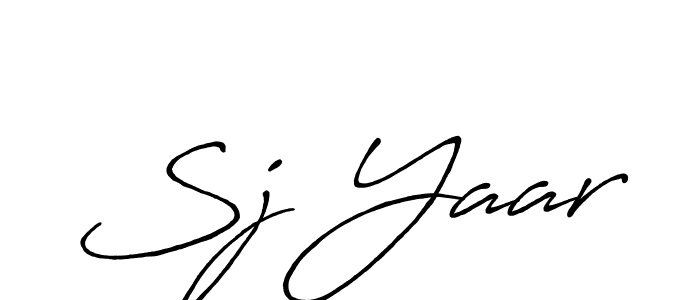 Make a beautiful signature design for name Sj Yaar. Use this online signature maker to create a handwritten signature for free. Sj Yaar signature style 7 images and pictures png