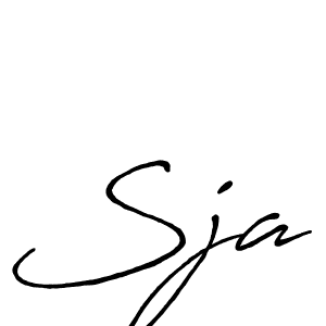 How to make Sja name signature. Use Antro_Vectra_Bolder style for creating short signs online. This is the latest handwritten sign. Sja signature style 7 images and pictures png