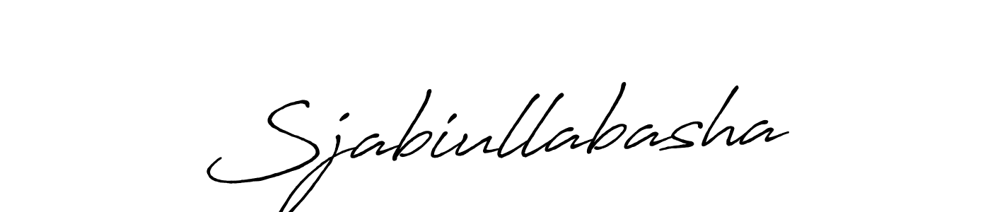Design your own signature with our free online signature maker. With this signature software, you can create a handwritten (Antro_Vectra_Bolder) signature for name Sjabiullabasha. Sjabiullabasha signature style 7 images and pictures png