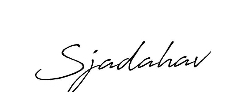 See photos of Sjadahav official signature by Spectra . Check more albums & portfolios. Read reviews & check more about Antro_Vectra_Bolder font. Sjadahav signature style 7 images and pictures png