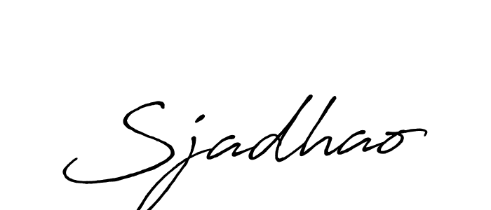 Sjadhao stylish signature style. Best Handwritten Sign (Antro_Vectra_Bolder) for my name. Handwritten Signature Collection Ideas for my name Sjadhao. Sjadhao signature style 7 images and pictures png