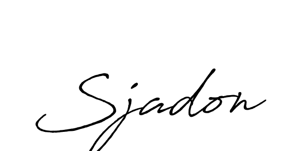Make a beautiful signature design for name Sjadon. Use this online signature maker to create a handwritten signature for free. Sjadon signature style 7 images and pictures png