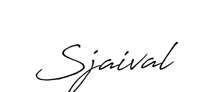 Sjaival stylish signature style. Best Handwritten Sign (Antro_Vectra_Bolder) for my name. Handwritten Signature Collection Ideas for my name Sjaival. Sjaival signature style 7 images and pictures png