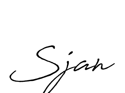 if you are searching for the best signature style for your name Sjan. so please give up your signature search. here we have designed multiple signature styles  using Antro_Vectra_Bolder. Sjan signature style 7 images and pictures png