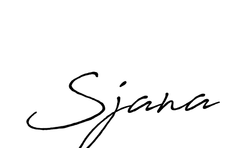 How to make Sjana signature? Antro_Vectra_Bolder is a professional autograph style. Create handwritten signature for Sjana name. Sjana signature style 7 images and pictures png