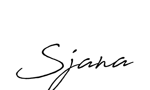 Create a beautiful signature design for name Sjana. With this signature (Antro_Vectra_Bolder) fonts, you can make a handwritten signature for free. Sjana signature style 7 images and pictures png