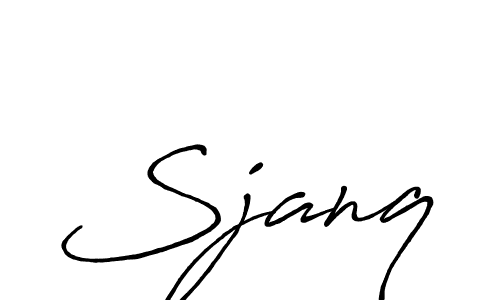 The best way (Antro_Vectra_Bolder) to make a short signature is to pick only two or three words in your name. The name Sjanq include a total of six letters. For converting this name. Sjanq signature style 7 images and pictures png