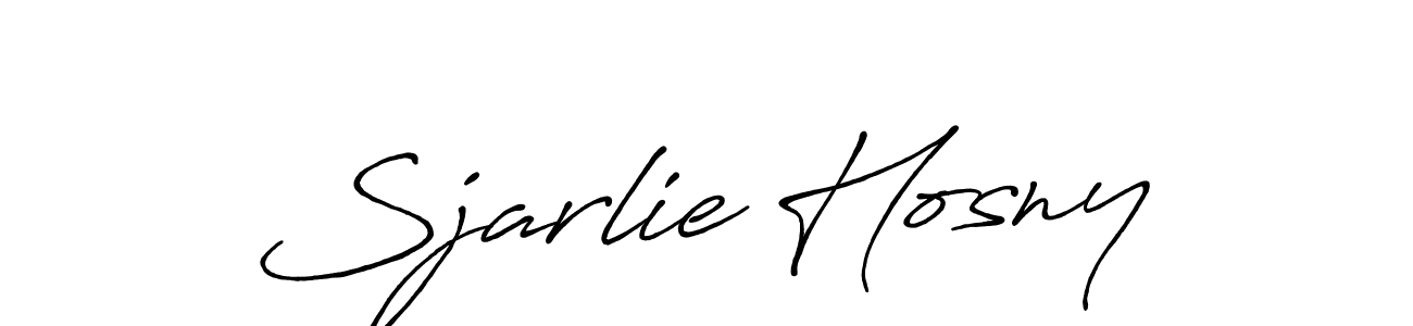 Also we have Sjarlie Hosny name is the best signature style. Create professional handwritten signature collection using Antro_Vectra_Bolder autograph style. Sjarlie Hosny signature style 7 images and pictures png