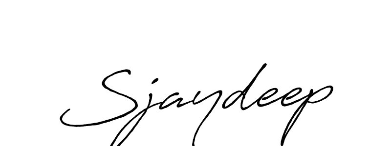 It looks lik you need a new signature style for name Sjaydeep. Design unique handwritten (Antro_Vectra_Bolder) signature with our free signature maker in just a few clicks. Sjaydeep signature style 7 images and pictures png