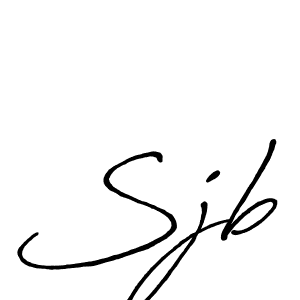 How to make Sjb signature? Antro_Vectra_Bolder is a professional autograph style. Create handwritten signature for Sjb name. Sjb signature style 7 images and pictures png