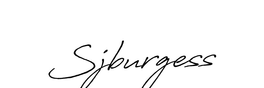 Make a beautiful signature design for name Sjburgess. With this signature (Antro_Vectra_Bolder) style, you can create a handwritten signature for free. Sjburgess signature style 7 images and pictures png
