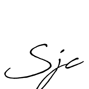 Also we have Sjc name is the best signature style. Create professional handwritten signature collection using Antro_Vectra_Bolder autograph style. Sjc signature style 7 images and pictures png