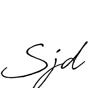 How to make Sjd signature? Antro_Vectra_Bolder is a professional autograph style. Create handwritten signature for Sjd name. Sjd signature style 7 images and pictures png