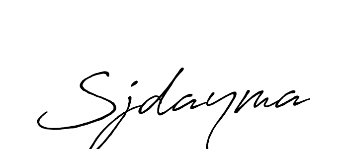 It looks lik you need a new signature style for name Sjdayma. Design unique handwritten (Antro_Vectra_Bolder) signature with our free signature maker in just a few clicks. Sjdayma signature style 7 images and pictures png