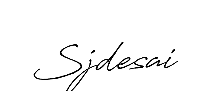 Use a signature maker to create a handwritten signature online. With this signature software, you can design (Antro_Vectra_Bolder) your own signature for name Sjdesai. Sjdesai signature style 7 images and pictures png