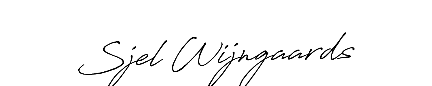 You should practise on your own different ways (Antro_Vectra_Bolder) to write your name (Sjel Wijngaards) in signature. don't let someone else do it for you. Sjel Wijngaards signature style 7 images and pictures png