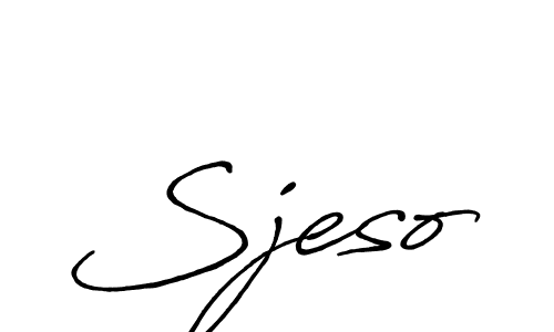 It looks lik you need a new signature style for name Sjeso. Design unique handwritten (Antro_Vectra_Bolder) signature with our free signature maker in just a few clicks. Sjeso signature style 7 images and pictures png