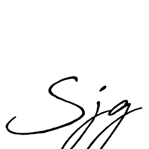 Sjg stylish signature style. Best Handwritten Sign (Antro_Vectra_Bolder) for my name. Handwritten Signature Collection Ideas for my name Sjg. Sjg signature style 7 images and pictures png