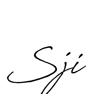 Also we have Sji name is the best signature style. Create professional handwritten signature collection using Antro_Vectra_Bolder autograph style. Sji signature style 7 images and pictures png