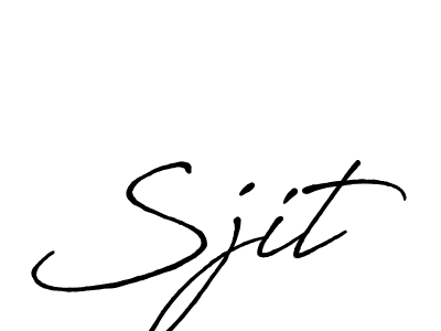 Sjit stylish signature style. Best Handwritten Sign (Antro_Vectra_Bolder) for my name. Handwritten Signature Collection Ideas for my name Sjit. Sjit signature style 7 images and pictures png