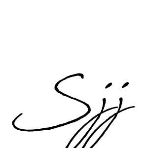 Create a beautiful signature design for name Sjj. With this signature (Antro_Vectra_Bolder) fonts, you can make a handwritten signature for free. Sjj signature style 7 images and pictures png