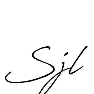 if you are searching for the best signature style for your name Sjl. so please give up your signature search. here we have designed multiple signature styles  using Antro_Vectra_Bolder. Sjl signature style 7 images and pictures png