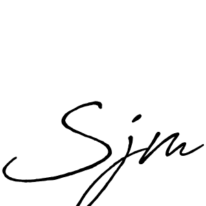 Antro_Vectra_Bolder is a professional signature style that is perfect for those who want to add a touch of class to their signature. It is also a great choice for those who want to make their signature more unique. Get Sjm name to fancy signature for free. Sjm signature style 7 images and pictures png