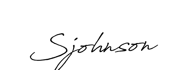Create a beautiful signature design for name Sjohnson. With this signature (Antro_Vectra_Bolder) fonts, you can make a handwritten signature for free. Sjohnson signature style 7 images and pictures png