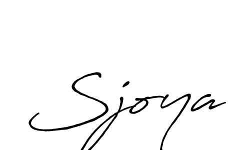 How to make Sjoya name signature. Use Antro_Vectra_Bolder style for creating short signs online. This is the latest handwritten sign. Sjoya signature style 7 images and pictures png