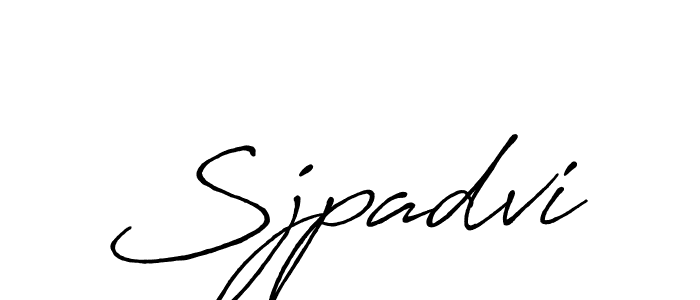 Also You can easily find your signature by using the search form. We will create Sjpadvi name handwritten signature images for you free of cost using Antro_Vectra_Bolder sign style. Sjpadvi signature style 7 images and pictures png