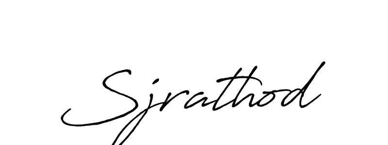 Make a beautiful signature design for name Sjrathod. With this signature (Antro_Vectra_Bolder) style, you can create a handwritten signature for free. Sjrathod signature style 7 images and pictures png