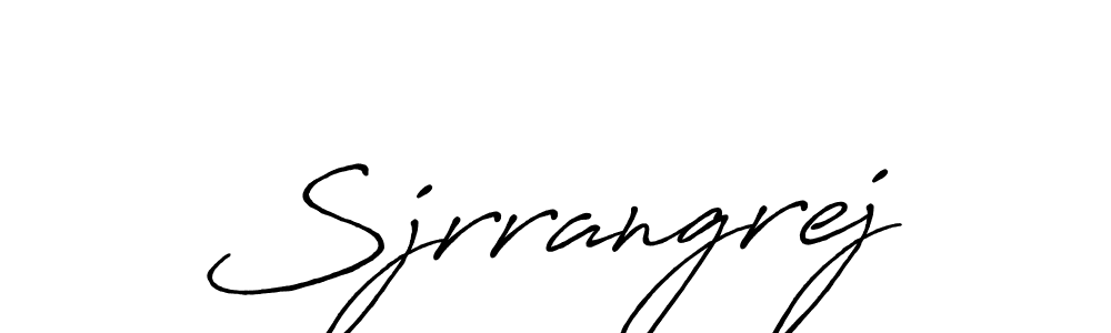How to make Sjrrangrej signature? Antro_Vectra_Bolder is a professional autograph style. Create handwritten signature for Sjrrangrej name. Sjrrangrej signature style 7 images and pictures png