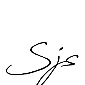 The best way (Antro_Vectra_Bolder) to make a short signature is to pick only two or three words in your name. The name Sjs include a total of six letters. For converting this name. Sjs signature style 7 images and pictures png