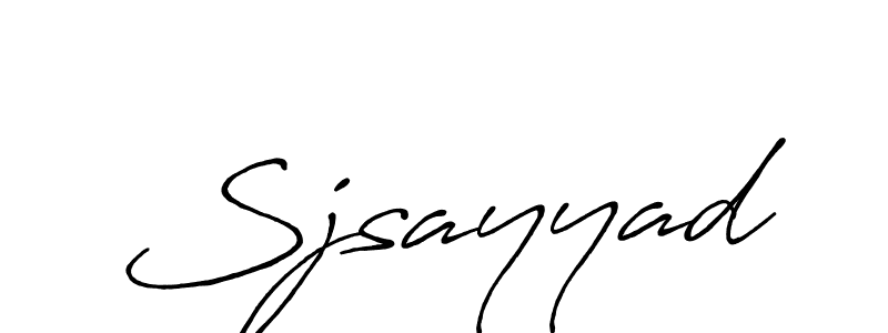 Design your own signature with our free online signature maker. With this signature software, you can create a handwritten (Antro_Vectra_Bolder) signature for name Sjsayyad. Sjsayyad signature style 7 images and pictures png