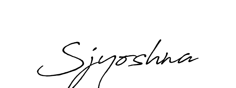 How to make Sjyoshna name signature. Use Antro_Vectra_Bolder style for creating short signs online. This is the latest handwritten sign. Sjyoshna signature style 7 images and pictures png