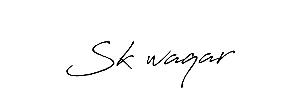 How to make Sk•waqar signature? Antro_Vectra_Bolder is a professional autograph style. Create handwritten signature for Sk•waqar name. Sk•waqar signature style 7 images and pictures png
