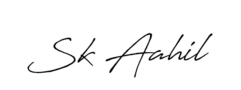 This is the best signature style for the Sk Aahil name. Also you like these signature font (Antro_Vectra_Bolder). Mix name signature. Sk Aahil signature style 7 images and pictures png