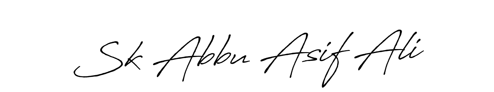 Sk Abbu Asif Ali stylish signature style. Best Handwritten Sign (Antro_Vectra_Bolder) for my name. Handwritten Signature Collection Ideas for my name Sk Abbu Asif Ali. Sk Abbu Asif Ali signature style 7 images and pictures png