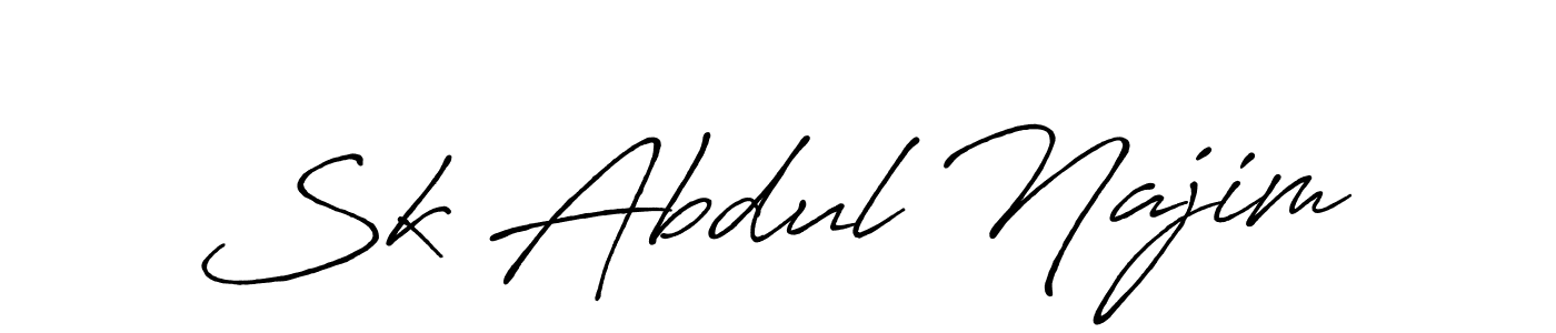 if you are searching for the best signature style for your name Sk Abdul Najim. so please give up your signature search. here we have designed multiple signature styles  using Antro_Vectra_Bolder. Sk Abdul Najim signature style 7 images and pictures png