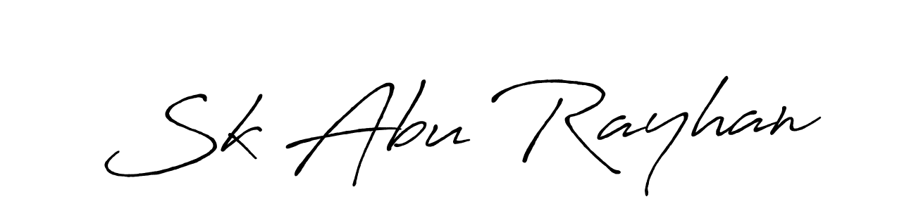 Use a signature maker to create a handwritten signature online. With this signature software, you can design (Antro_Vectra_Bolder) your own signature for name Sk Abu Rayhan. Sk Abu Rayhan signature style 7 images and pictures png