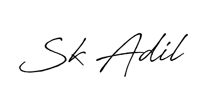 if you are searching for the best signature style for your name Sk Adil. so please give up your signature search. here we have designed multiple signature styles  using Antro_Vectra_Bolder. Sk Adil signature style 7 images and pictures png